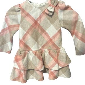 Mayoral brand sz 3yr Plaid Kids Shirt with Bow Accent